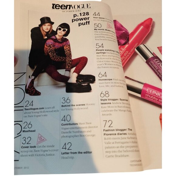 Teen Vogue October 2012 Magazine Victoria Justice Cover Fall Fashion Trends - Picture 4 of 7